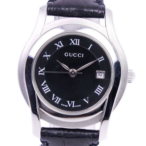 gucci 5500l leather band|Gucci Popular Model 5500L/Ladies Watch/Leather Band .